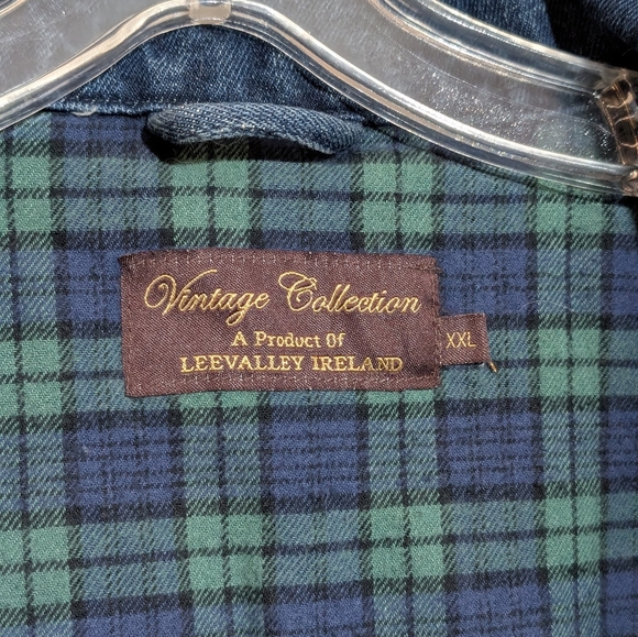 Vintage Lee Valley Made In Ireland Chore Coat, Size:XXL, Color:Blue - Picture 2 of 8